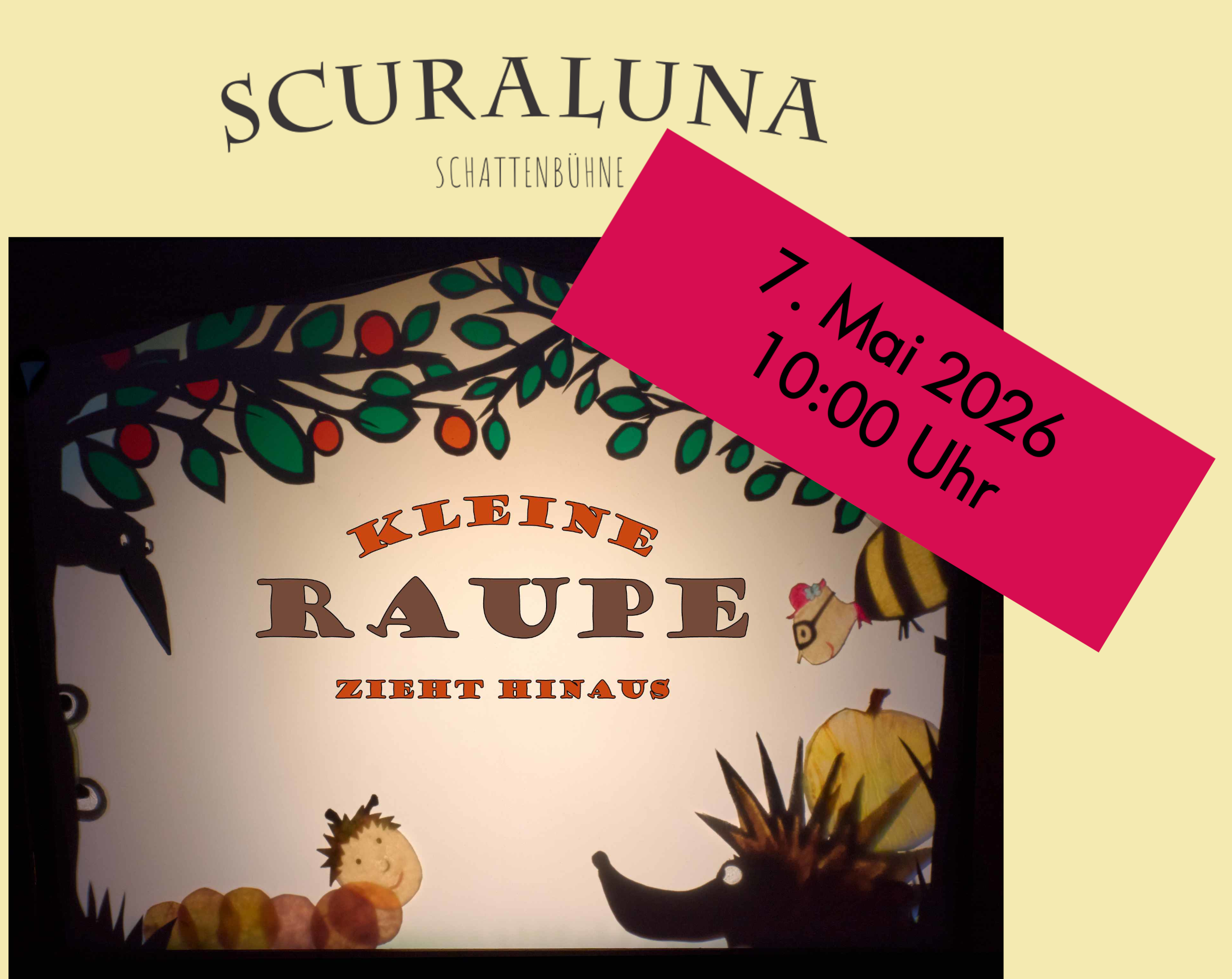 Kleine Raupe zieht hinaus